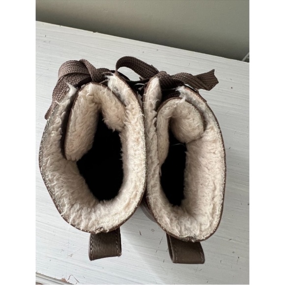 Universal Thread Katherine Lace Up Boot Tall Fur Fleece Grey Snow - Size 7 - Picture 7 of 8